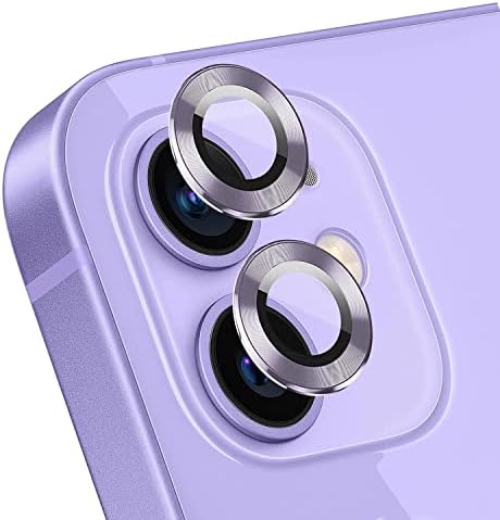 12 Tekli Kamera Lens Koruma Camı Lila