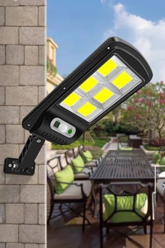 Güneş Enerjili Hareket Sensörlü 120 Ledli Solar Bahçe Sokak Mahalle Kapı Önü Aydınlatması 3 Modlu