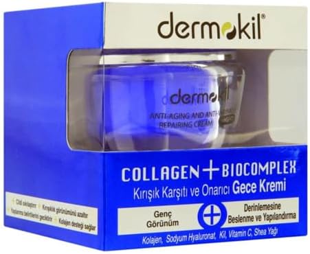 Dermokil Collagen + Biocomplex Yaşlanma Belirtilerine Karşıtı Gece Bakım Kremi (50 ml)