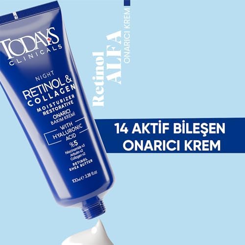 TODAYS CLINICALS Onarıcı Krem - Retinol Shea Butter Hyaluronic Acıd%5 Collagen% 2 Arbutin% 2