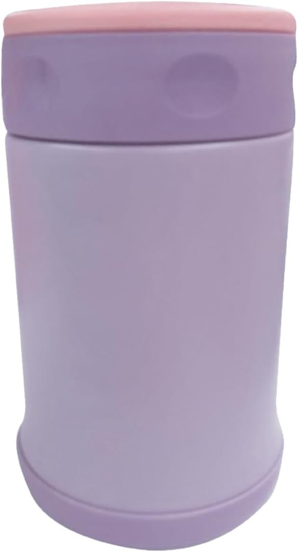Çelik İçli Termos 500 Ml Çelik Kaşık İle Mor-Pembe