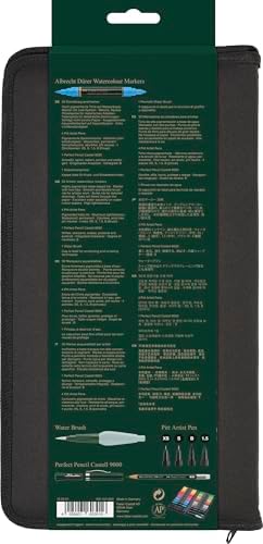 Dürer 160316 sulu boya kalemi, 30'lu fermuarlı kılıf