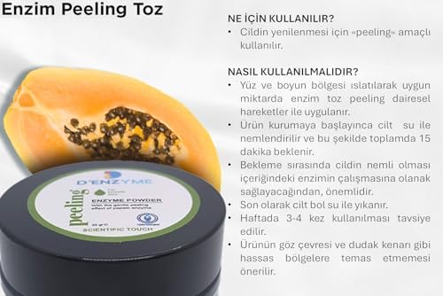ARINDIRICI ENZİM PEELING (For smooth skin-with the gentle peeling effect of papain enzyme) 25 g