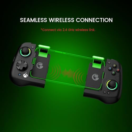 X4 Aileron Bluetooth Mobile Gaming Controller for with Hall Effect Joysticks - Split with Carrying - Play Immortal, Minecraft, Fortnite, Trigger 2 & More