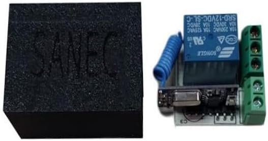 1 Kanal 433 MHz Kablosuz RF Alıcılı Röle Kartı Kutulu