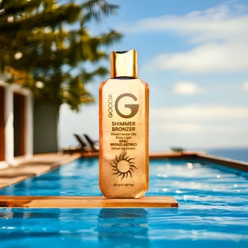 Goccia Shimmer Bronzer 150ml Simli Bronzlaştırıcı – Cildinizde Parlayan Güzellik, Işıltınızı Yansıtın