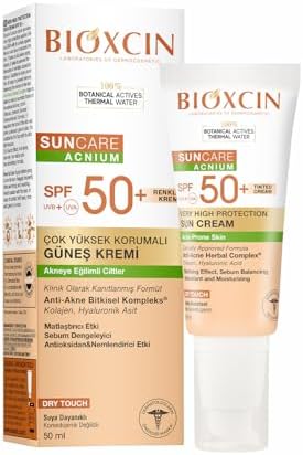 Bioxcin Sun Care Akneye Eğilimli Ciltler Için Renkli Güneş Kremi 50 Spf - Akne, Dry Touch, Mat Tinted