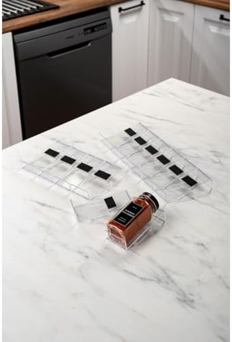 12 parça Şeffaf-Lego Baharatlık Standı Çok Amaçlı Düzenleyici Makyaj Organizer -12