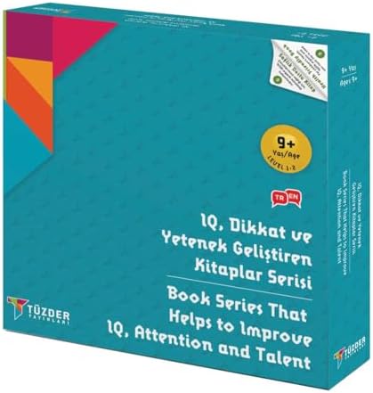 6'LI SET 9+ Yaş / IQ, Dikkat ve Yetenek Geliştiren Kitaplar Serisi
