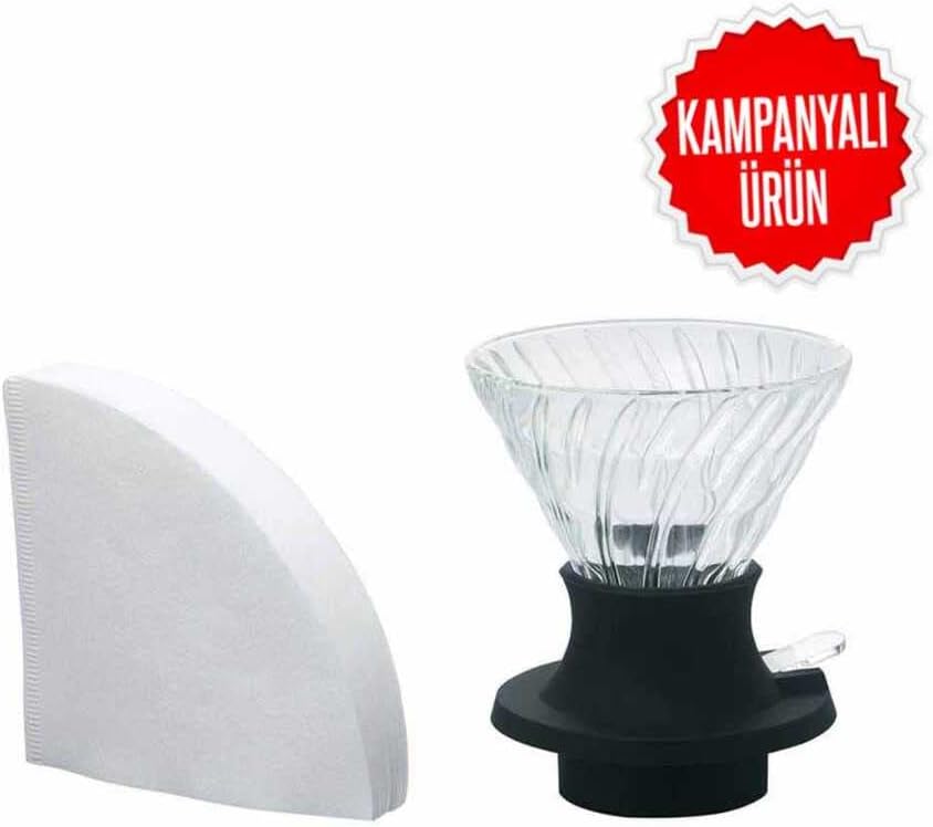 Cam Kahve Dripper Kahve Damlatıcı Demleme Aleti, 200 ml