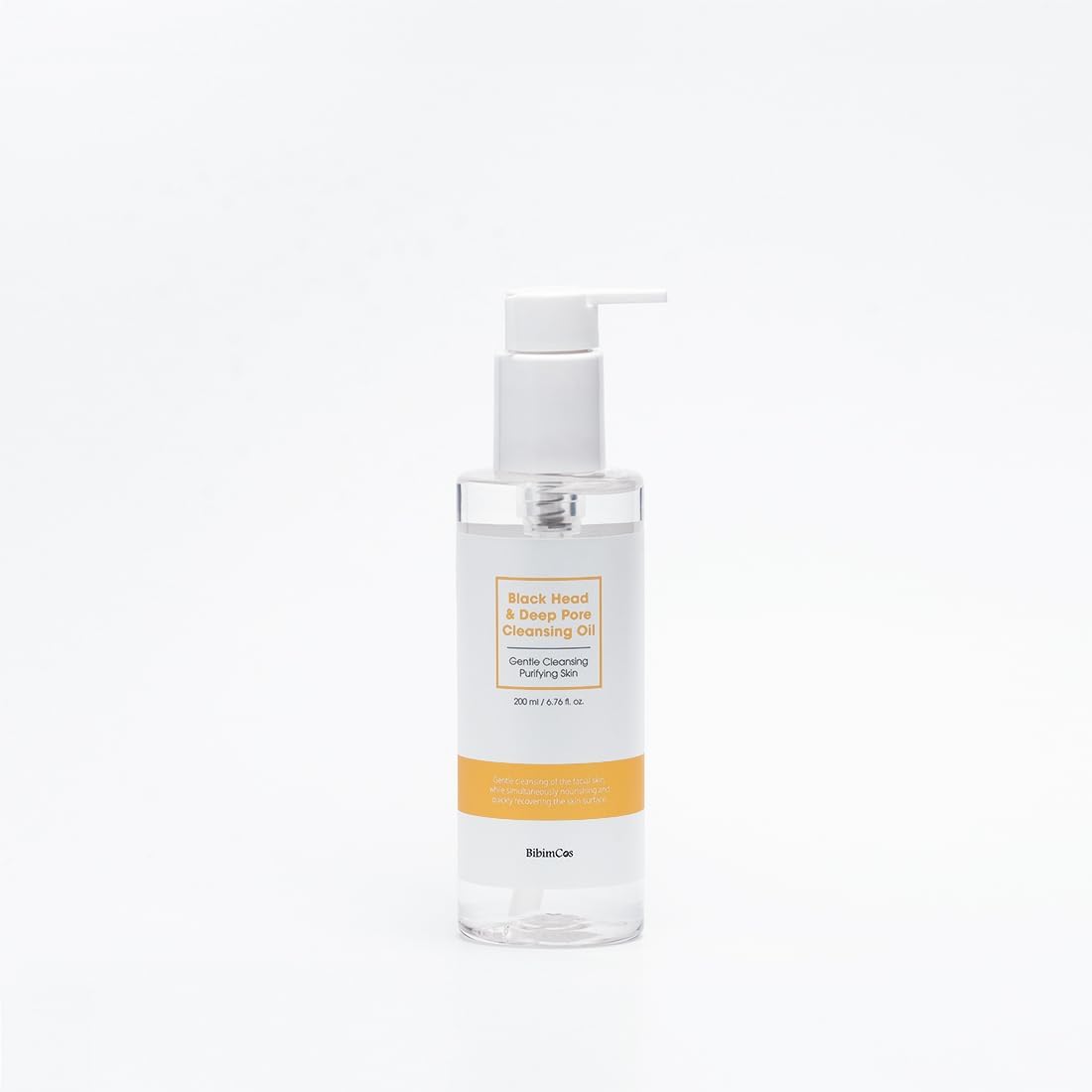 BibimCos Siyah Nokta ve Derin Gözenek Temizleme Yağı, Makyajı, Kirleri ve Fazla Yağı Etkili Şekilde Temizler, Nemlendirici, Tüm Cilt Tipleri İçin, 200ml