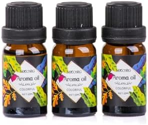3’Lü Esansiyel Uçucu Yağ 3X10Ml Colorful Kokulu Buhurdanlık Yağı Set, Difüzör, Banyo Ve Oda Kokusu