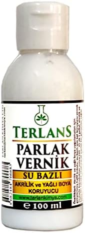Su Bazlı Parlak Vernik | 100 ml | Akrilik ve Yağlı Boya Koruyucu
