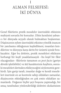 Dünya Savaşından Alman Felsefesi mi Sorumlu ?: Alman Felsefesi ve Siyaset