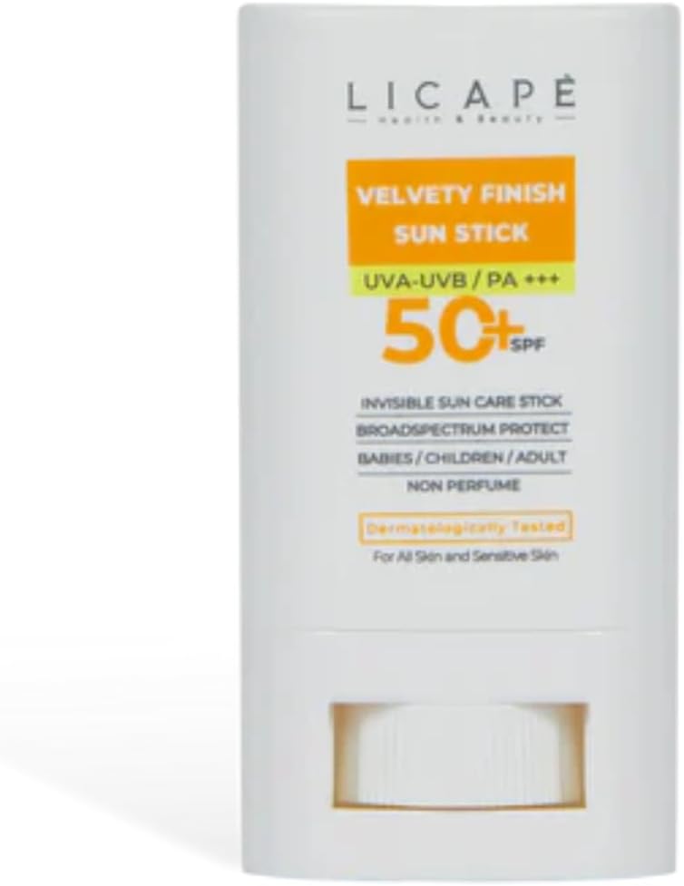 Licape SPF 50+ Güneş Kremi Stick – Yüksek Koruma & Suya Dayanıklı – Tüm Yaş Gruplarına Uygun, Hassas Cilt Dostu, Kolay Uygulama – 18 ml