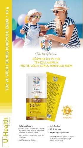 U Health Güneş Kremi 50 SPF Kids 5 Adet 10 Gr