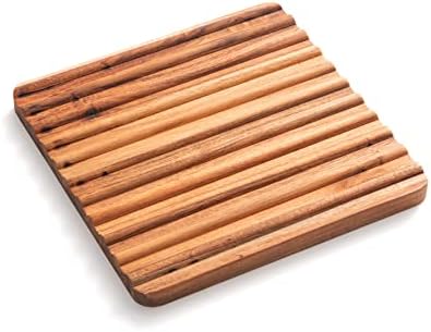 Trivet, 2'li Set Akasya Ahşap Bulaşıklık