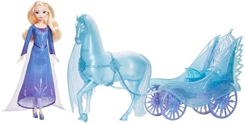 Mattel Çıkarılabilir elbisesi ve ayakkabılarıyla Mattel Karlar Ülkesi bebek, büyüleyici atı Nokk ve macera arabası, Karlar Ülkesi: Kış Sonu Festivali teması, JBG56