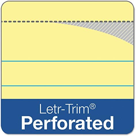 TOPS The Legal Pad Yazma Pedleri, 20,8 cm x 25,08 cm x 25,08 cm, Kanarya Kağıdı, Yasal Kural, 50 Yaprak, 3'lü Paket (75327)