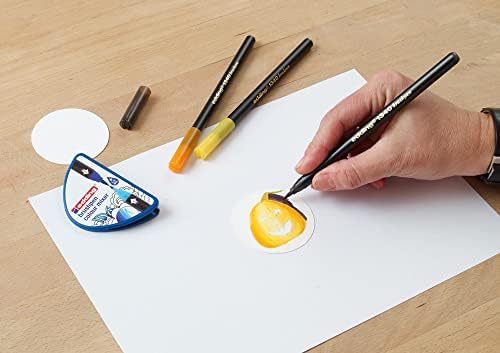 1340 fırça uçlu keçeli kalem - siyah - 1 kalem - esnek fırça ucu