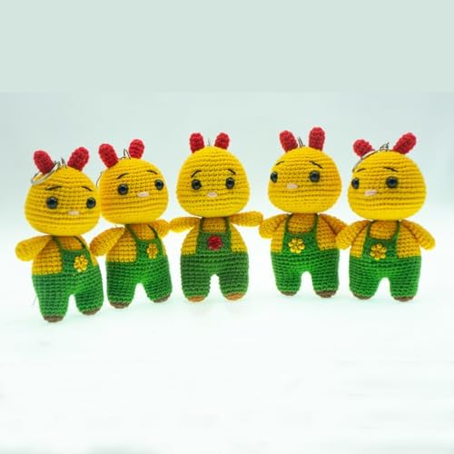 Renovon, Amigurumi SİNCAP Anahtarlık,Birinci Sınıf Pamuk İpten Tığ El İşçiliği ile Yapılmış,Sevimli,Sağlıklı, Peluş,Elyaf Dolgu,Yaratıcı,Şık,Sağlıklı Sevimli Figürler Çanta ve vb için Süs