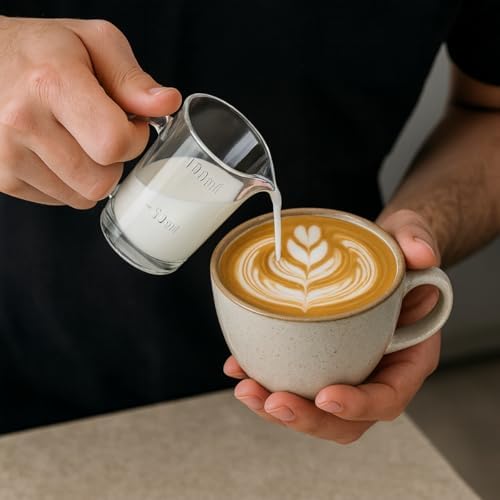 6’lı Cam Sosluk Seti – 100 ml Ölçekli Kulplu Sos Kabı, Şeffaf Mini Ölçü Bardağı, Kahvaltı, Tatlı ve Mutfak Sunumları İçin