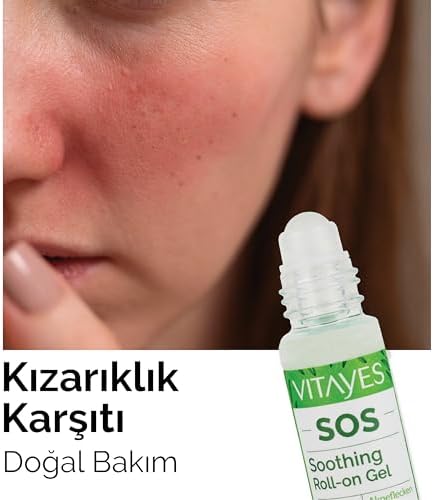 VITAYES SOS Cilt Serumu - Akne ve Sivilce Önleyici, Siyah Nokta, Cilt Kızarıklığı, Kaşıntı, Sinek Böcek Isırması Karşıtı Onarıcı Çay Ağacı Yağı ve Provitamin B5 Serumu, Üçlü Ambalaj 30 ml