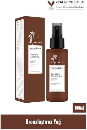 Maru.Derm SPF 0 Bronzlaştırıcı Güneş Yağı 100 ml
