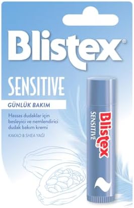 Blistex Medplus Stick Kuru ve Çatlamış Dudaklara Onarıcı ve Ferahlatıcı Dudak Bakım Kremi + Sensitive Hassas Dudaklar için Besleyici ve Nemlendirici Dudak Bakım Kremi