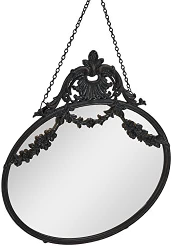 Co-Op Kalay Alaşımı Çerçeveli Duvar Dekoratif Zinciri, Siyah Ayna