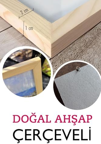 Gerçek Ahşap Çerçeveli 3 Parça 3D Poster Tablo Seti - 3DARTSOHOSET83-3348