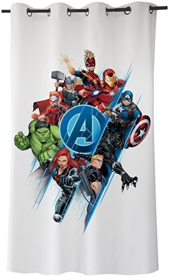 Lisanslı Avengers Tekli Hazır Fon Perde