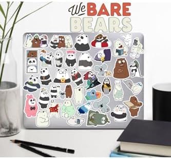 We Bears Kafadar Ayılar Seri 3 Telefon Laptop Notebook Tablet Defter Matara Etiket