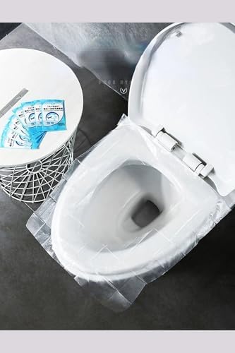 Klozet Kapağı Kılıfı Hijyenik Seyahat Tek Kullanımlık Klozet Wc Örtüsü 50 Adet