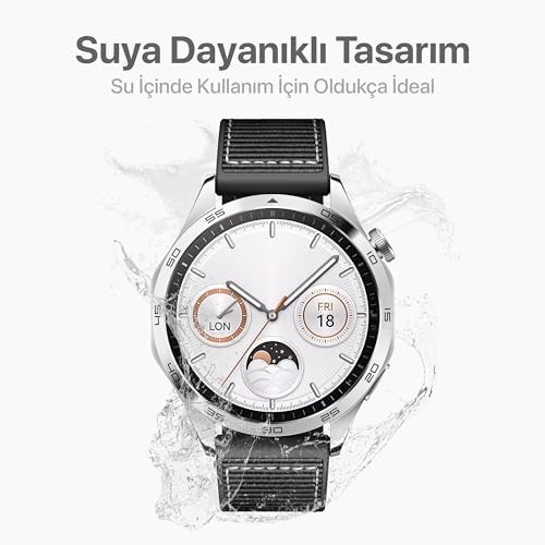 22mm ile Uyumlu Saatler için Hibrit 46mm Silikon Kordon (GT6 Pro/GT6/GT5 Pro/GT5/GT4/ 4 Pro/GT3/GT3 Pro/GT2/GT2 Pro) (Koyu Yeşil)