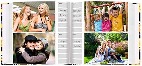 Albums EV-246EMJ Emoji 200 pkt 4x6 Fotoğraf Albümü Fotoğraf Albümü, Kağıt, Siyah, Cep