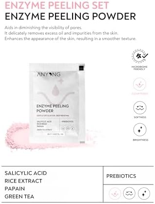 Anyong Enzim Peeling Kit (Papain Enzimi, Salisilik Asit & Pirinç Suyu)