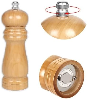 Ahşap Baharat Değirmeni, Öğütücü, Doğal Renk (1)