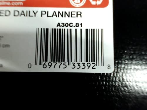 Tarihsiz Günlük Planlayıcı, Siyah, 200 Sayfa, 27,9 x 21,6 cm (A30C.81)