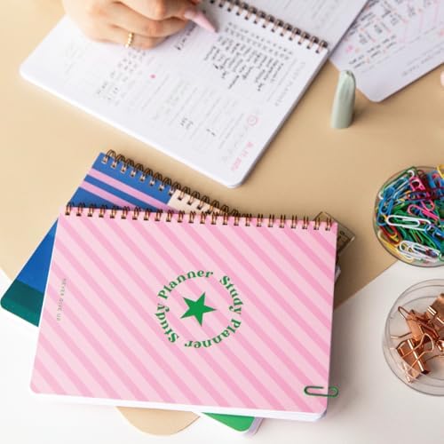 A5 Spiralli Ders Çalışma Planlayıcısı - - Sınava Hazırlık AYT-TYT-KPSS-ALES-YDS Pembe