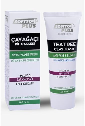 Softto Plus Çay Ağacı Sivilce Ve Akne Karşıtı Kil Maskesi 100 Ml