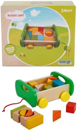 Tahta Oyuncak Çekme Araba