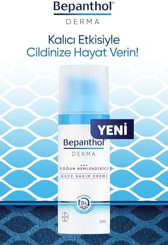 Bepanthol Derma Yoğun Nemlendirici Gece Bakım Kremi (50 ml)