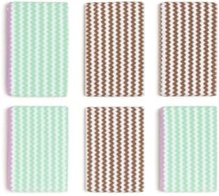 Çok Amaçlı Mikrofiber Temizlik Bezi – Süper Emici, İz Bırakmaz, Ev, Mutfak, Cam, Araba, Ofis ve Genel Kullanım İçin – 6’lı Set (Yeşil-Beyaz & Kahverengi-Beyaz