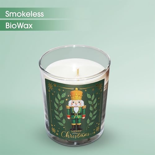 – Kurşun Asker (Nutcracker) Tasarımlı Mum, Yeşil Renk Temalı, 135 g Doğal Biyo, 40 Saat Yanma Süresi, Cam Kavanoz, Şık Bristol Kutulu, Yılbaşı Koleksiyonu Hazır Hediye