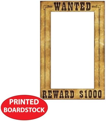 2 Parça Batı Aranıyor Booth Özçekim Çerçeveleri Vahşi Batı Kovboy Batı Parti Malzemeleri