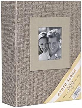 10x15cm 100 Fotoğraf Kapasiteli Lüks Koton Fotoğraf Albümü (VİZON)