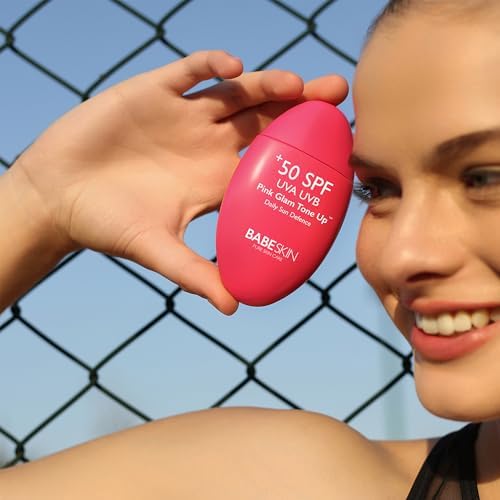 Babeskin Ton Eşitleyici, Aydınlatıcı,Leke Karşıtı, Yüz Güneş Kremi, Pink Glam Tone Up, +50 Spf, 50ml, Tüm Ciltler