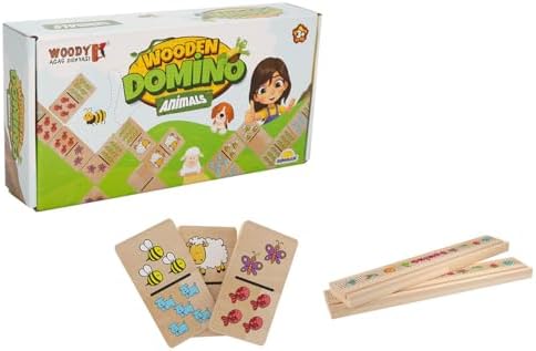 Tahta Oyun Domino Animals