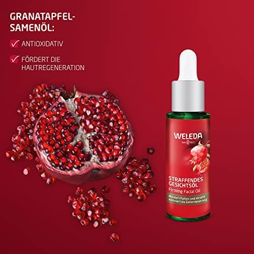 Weleda Yüz Bakımı Dolgunlaştırıcı Yağ, 1 Sıvı Ons, Nar Özü ve Aloe Veralı Bitki Zengin Nemlendirici